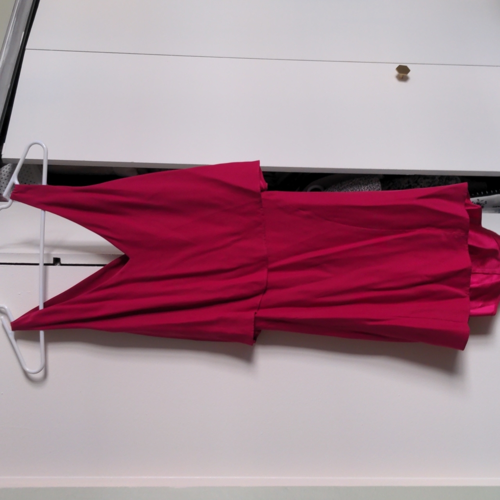 Parker barbie pink bowtie silk dress